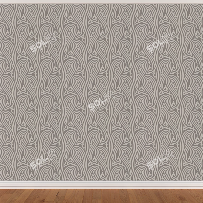 Seamless Wallpaper Set - 3 Colors 3D model image 2