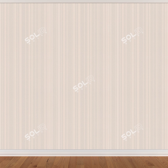 Seamless Wallpaper Set: 3 Fashionable Colors 3D model image 3