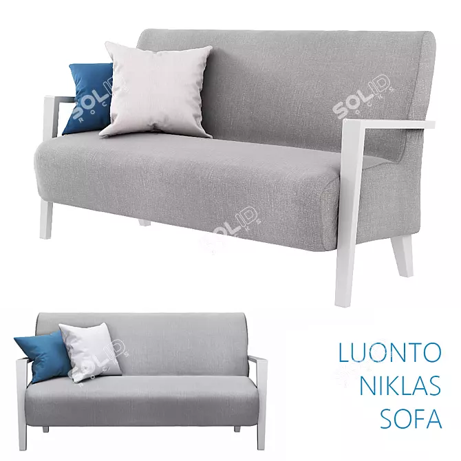 Comfortable and Modern Luonto Niklas Sofa 3D model image 1