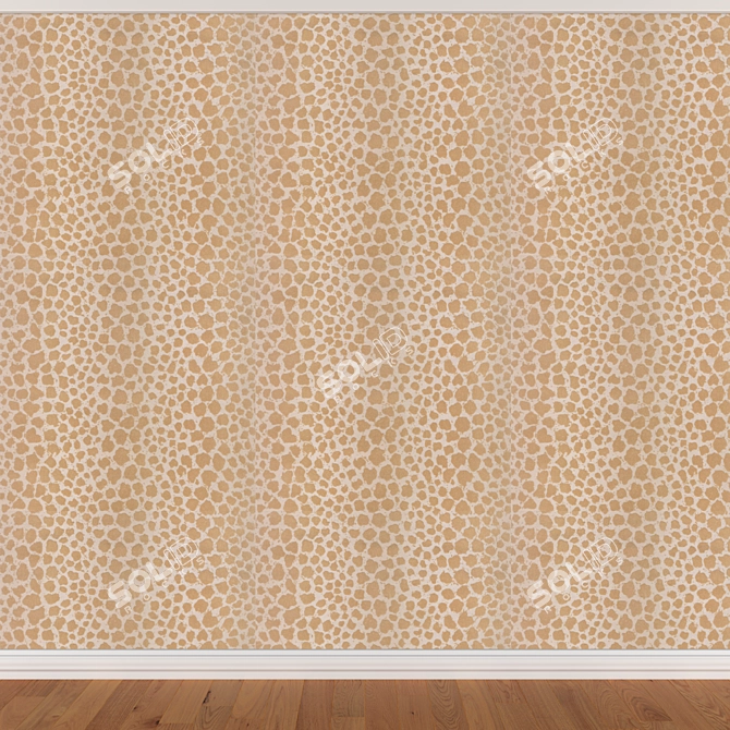 Seamless Wallpaper Set in 3 Colors 3D model image 3