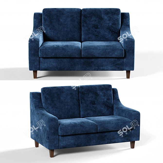 Richmond 2-Seater Sofa - Modern Comfort for Your Home 3D model image 1