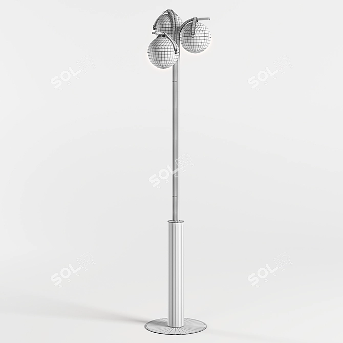 Turri Eclipse Leather Floor lamp 3D model image 3