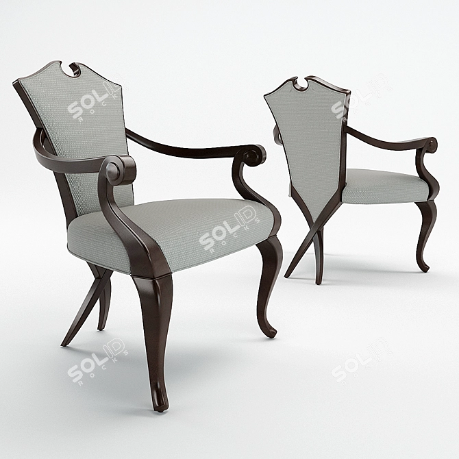 Cozy Gamer Armchair 3D model image 1