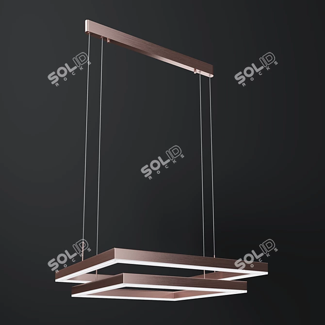 Modern Hanging Pendant Lamp 3D model image 1