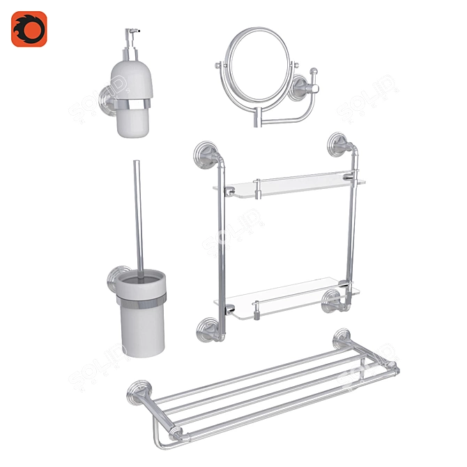 Fixsen Best Bathroom Accessories 3D model image 1