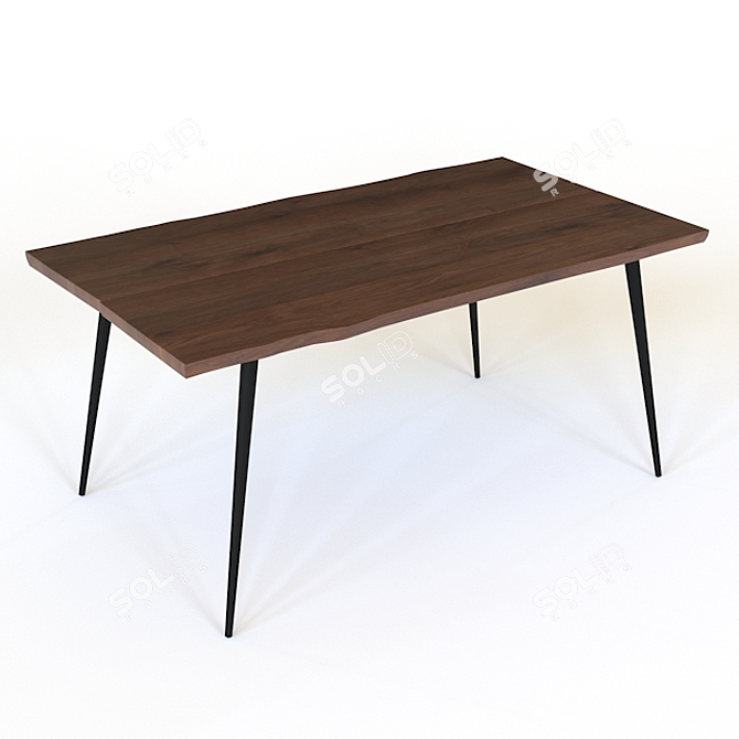 Elegant Alagon Table: Dutchbone 3D model image 1