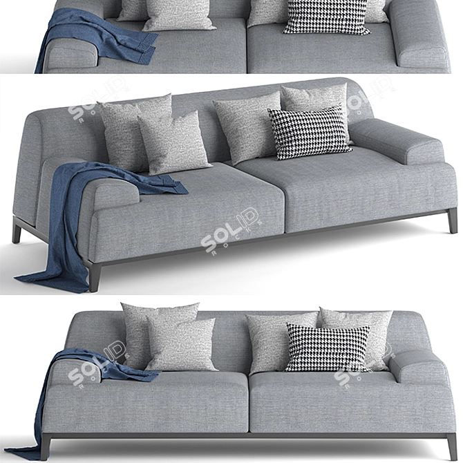 Bonaldo Cave Sofa: Stylish & Comfortable 3D model image 1