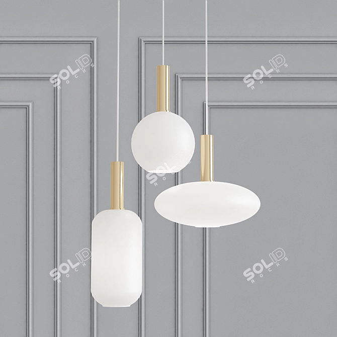 Ferm Living Opal Pendant Light 3D model image 1