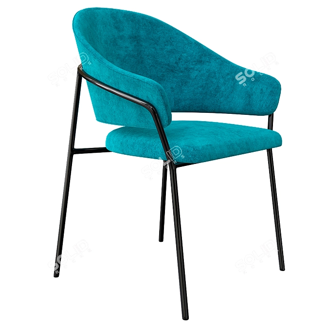  Stylish Upholstered Armchair: Jazz 3716 3D model image 1