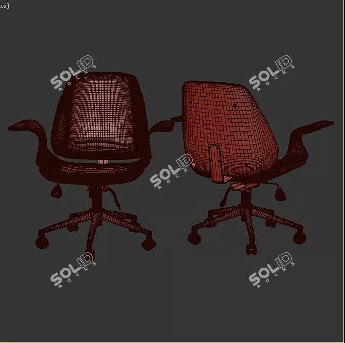 ErgoFlex Office Chair 3D model image 3