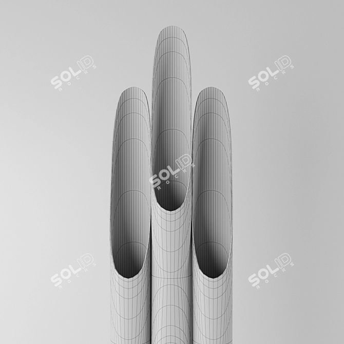 Sleek Coltrane Wall Sconce 3D model image 2