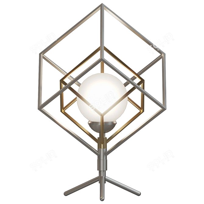 Elegant Prism Table Lamp 3D model image 1