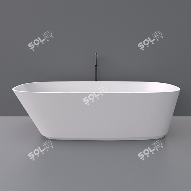 Luxurious Agape Neb Bathtub 3D model image 1