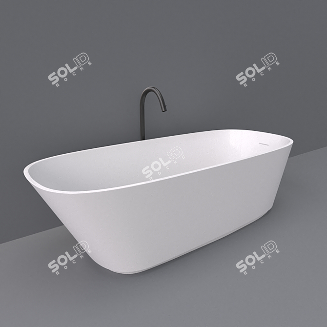 Luxurious Agape Neb Bathtub 3D model image 2