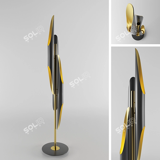 Modern Coltrane Floor Lamp 3D model image 1