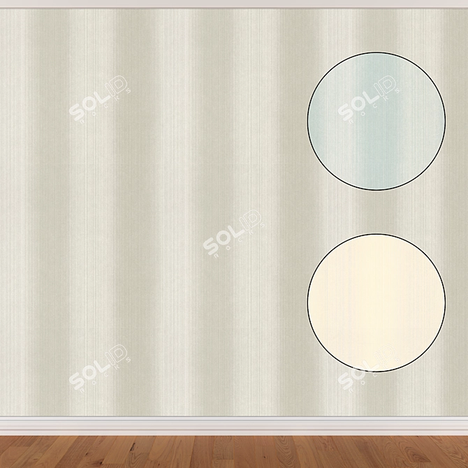 Seamless Wallpaper Set: Seth 210 (3 Colors) 3D model image 1