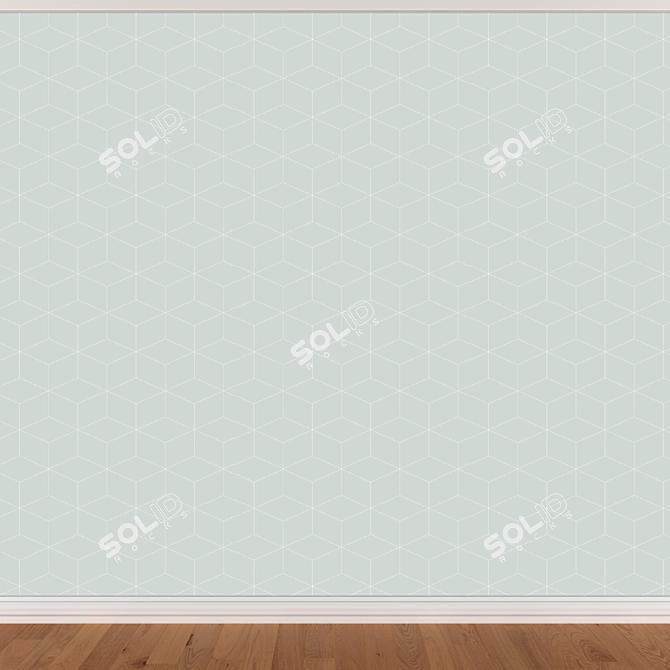 Seamless Wallpapers Set 211 (3 Colors) 3D model image 3