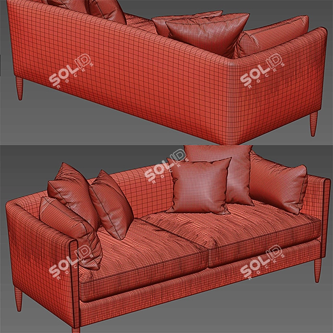 Modern Studio McGee Sofa: Stylish & Comfortable 3D model image 3