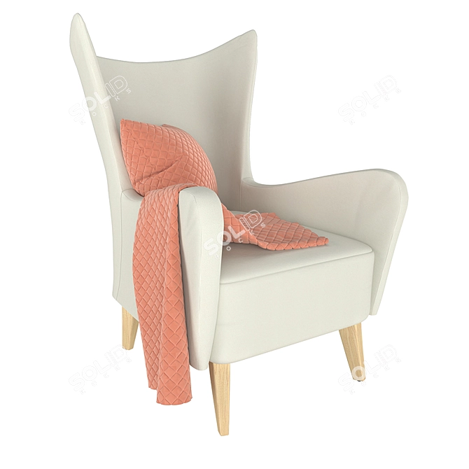 Elegant Elsa Chair: Comfort Redefined 3D model image 1