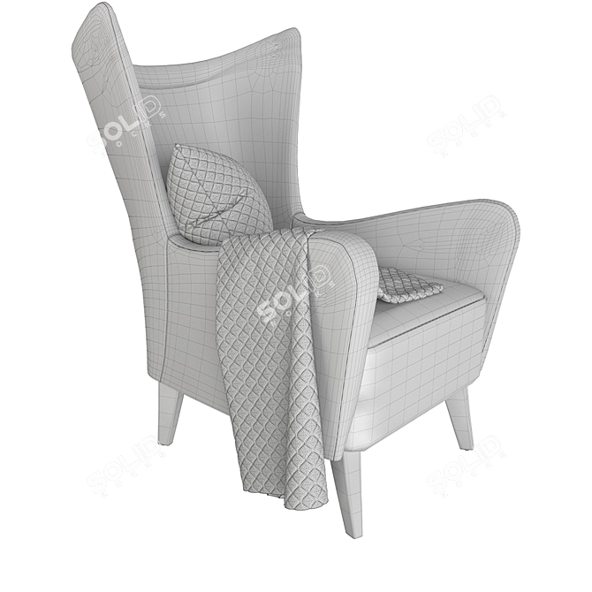 Elegant Elsa Chair: Comfort Redefined 3D model image 3