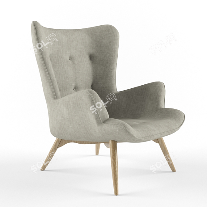 Modern Oversized Lounge Chair 3D model image 1