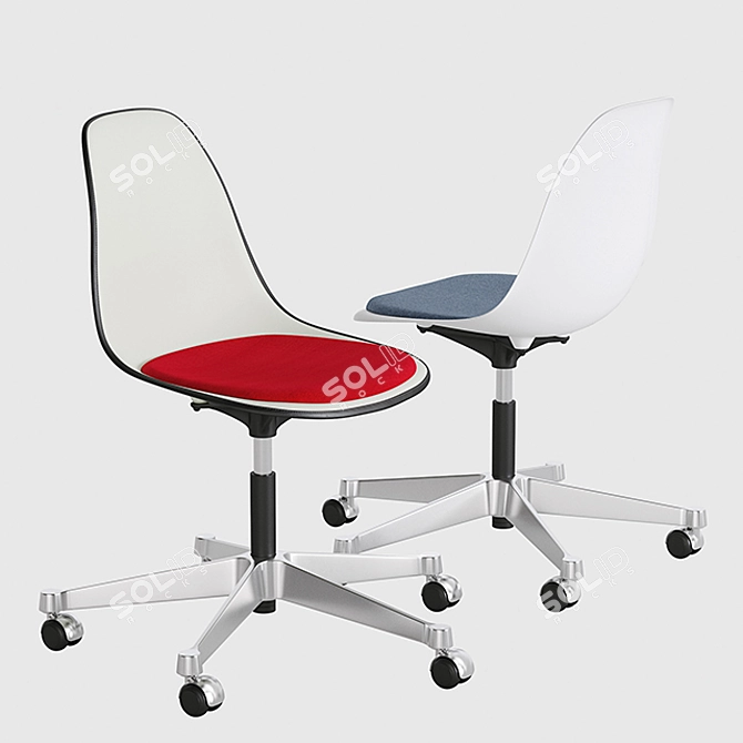 Elevate Your Workspace with Herman Miller Eames Task Chairs 3D model image 1