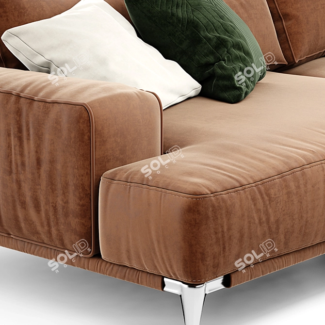 Contemporary Elllica Sofa Bed 3D model image 2