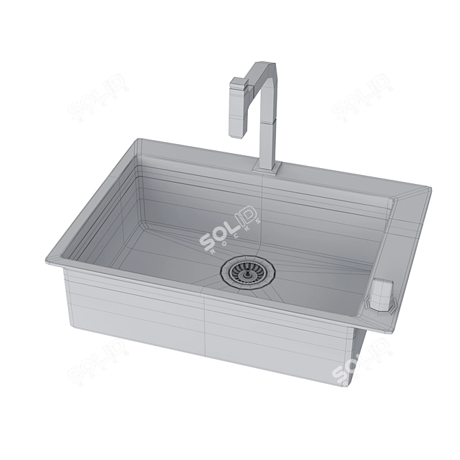 Hansgrohe Kitchen Combo 660: Stylish and Functional 3D model image 3