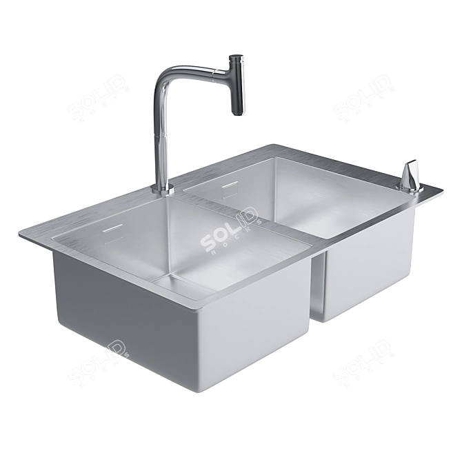 Hansgrohe Kitchen Sink Set 3D model image 1