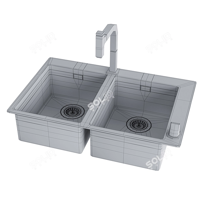 Hansgrohe Kitchen Sink Set 3D model image 3