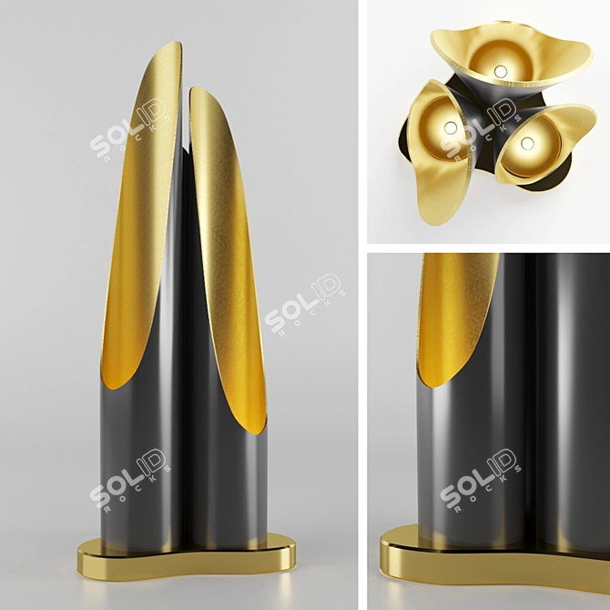 Minimalist Coltrane Table Light 3D model image 1