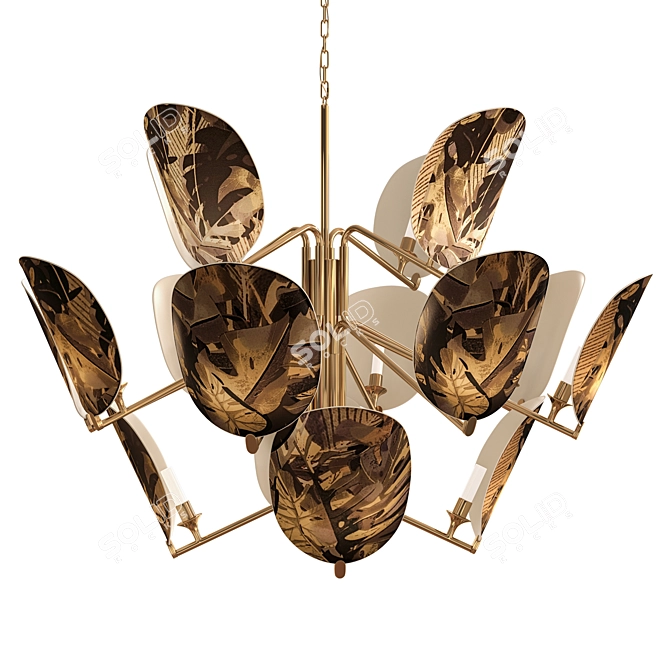 Sophisticated Elegance: Akira Chandelier 3D model image 1