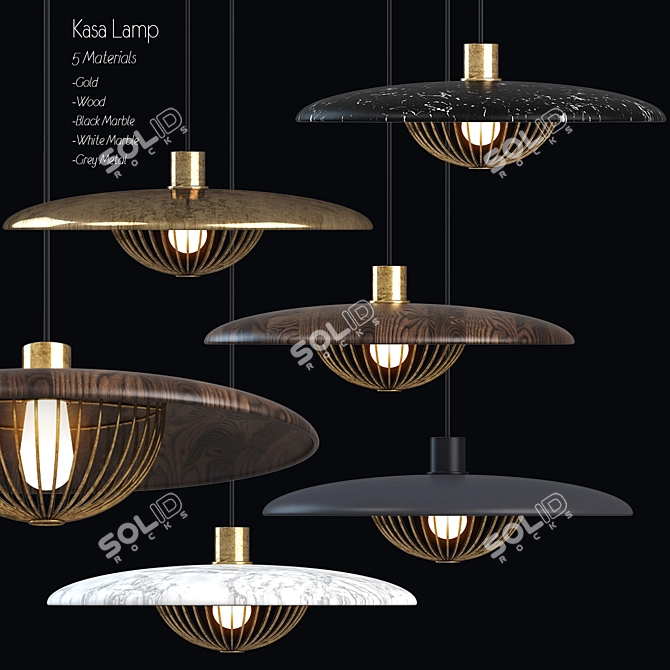 Sleek Kasa Lamp: Modern Design 3D model image 1