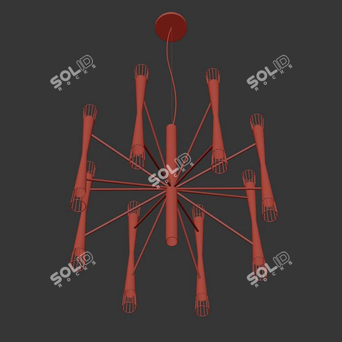 Elegant Candle Holder 3D model image 3