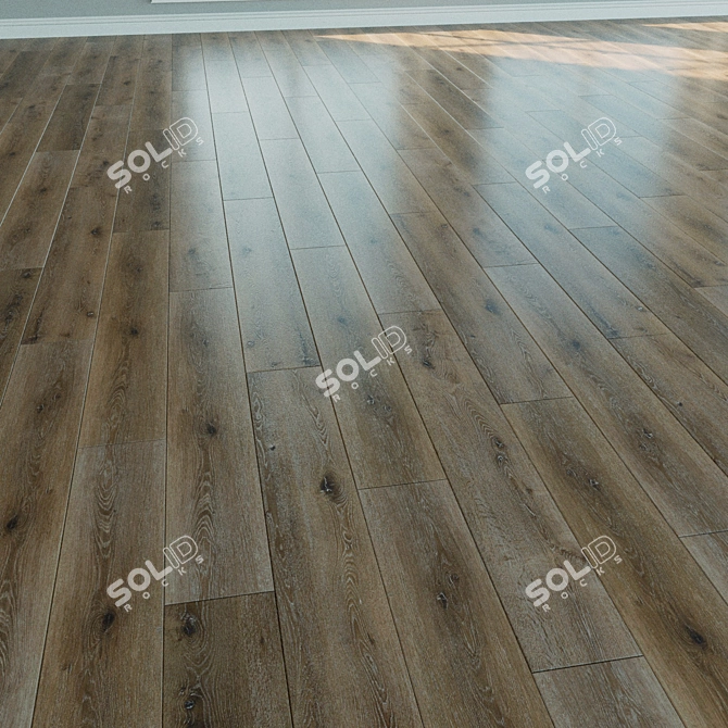 Natural Wood Laminate Flooring 3D model image 2