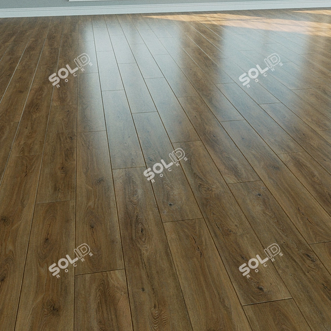 Natural Wood Laminate Flooring 3D model image 2