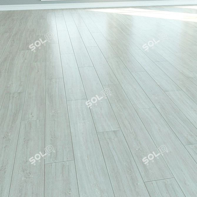 Natural Wood Laminate Parquet 3D model image 3