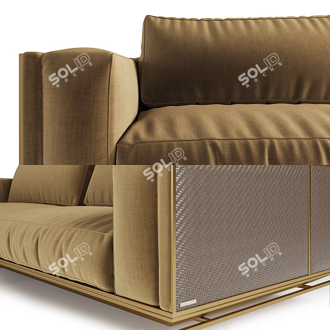 Visionnaire Backstage Sofa: Stylish Comfort for Every Space 3D model image 2