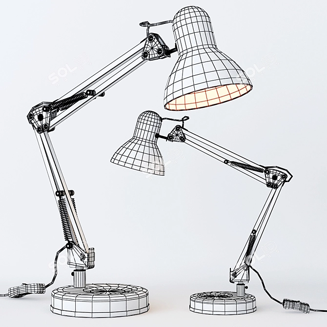 Elegant Ennis Table Lamp 3D model image 2