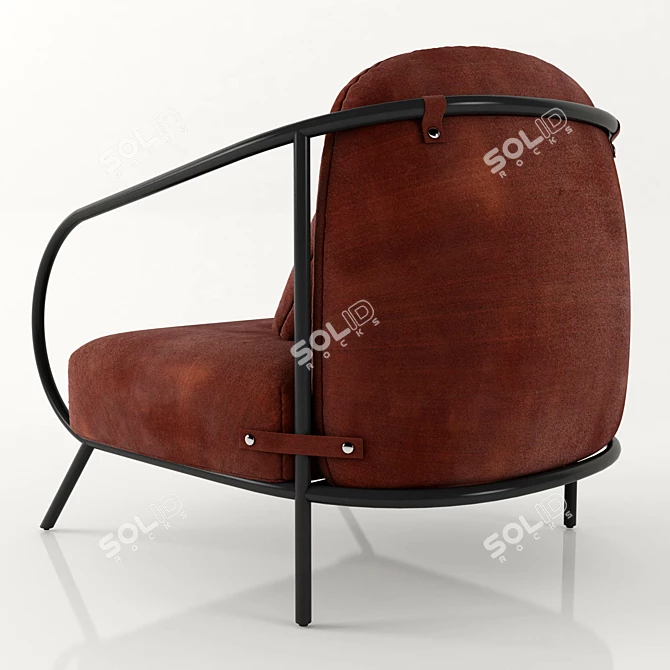 Sleek Minima Armchair by Denis Guidone 3D model image 2