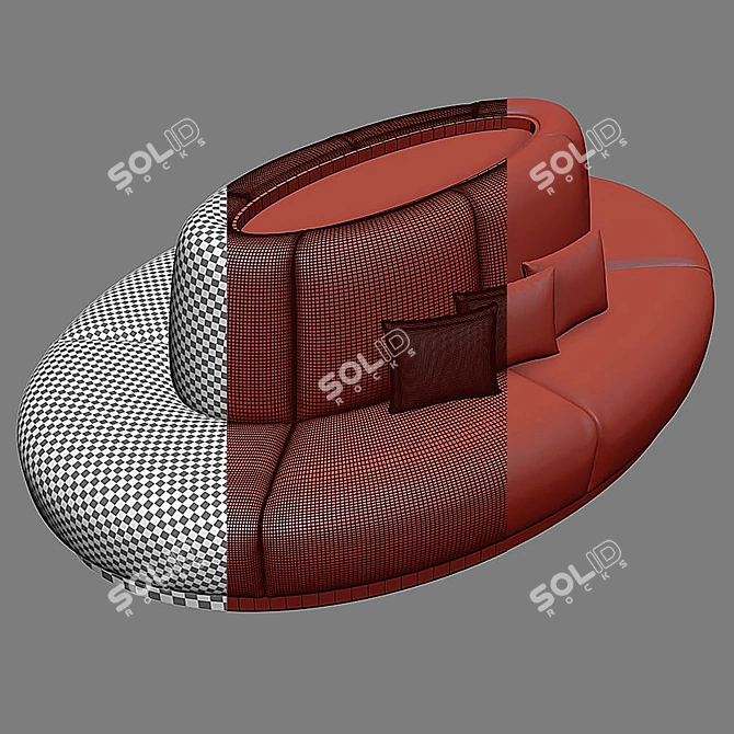 Elegant Banquet Seating for Stylish Venues 3D model image 3