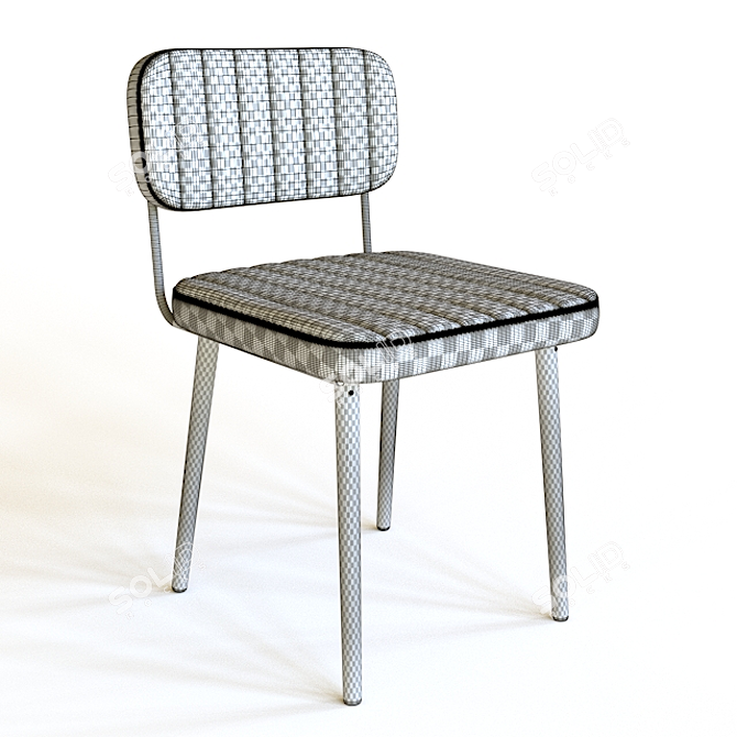 Vintage-inspired Jake Chair by Dutchbone 3D model image 2