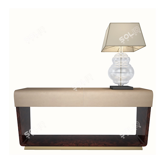 Elegant Bentley Evan Console Table 3D model image 1