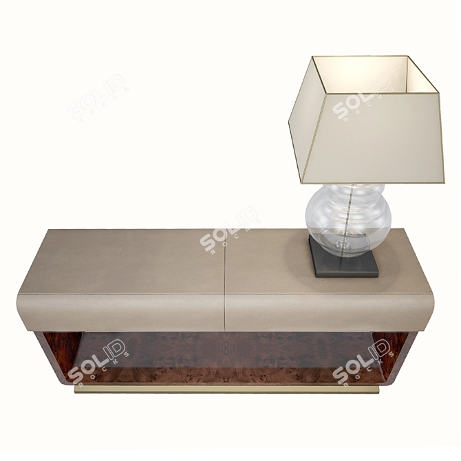 Elegant Bentley Evan Console Table 3D model image 3