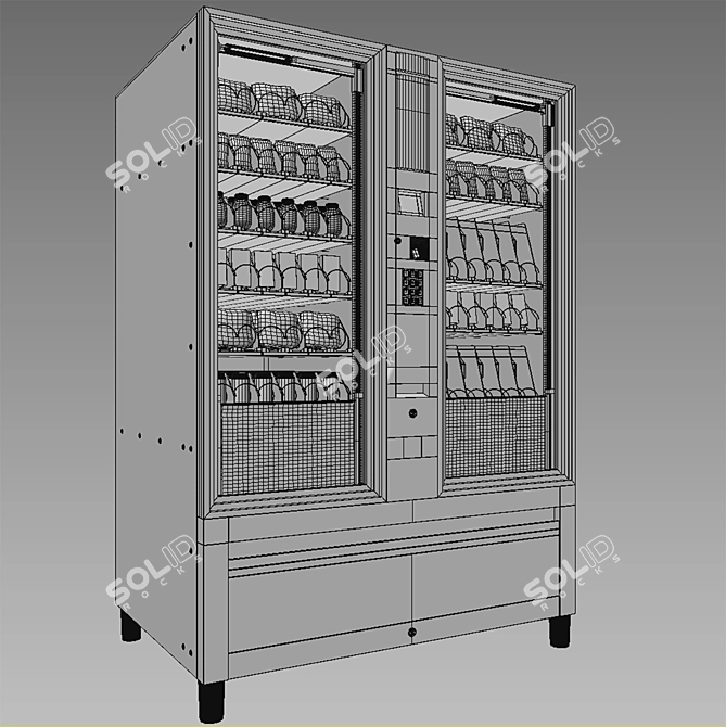 Necta Membo Vending & Snack Machine 3D model image 2