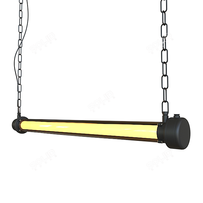 Industrial Prime Pendant Lamp: Minimalist Elegance 3D model image 1