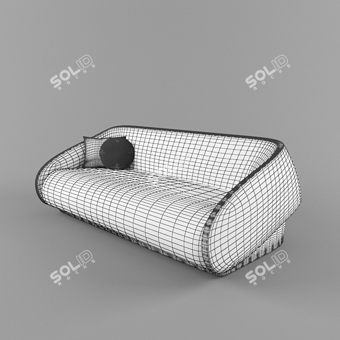 Prostoria Up Lift Sofa Bed: Modern & Stylish 3D model image 3