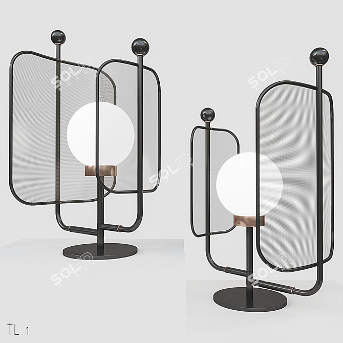 Elegant Papilio TL 1 Table Lamp 3D model image 1