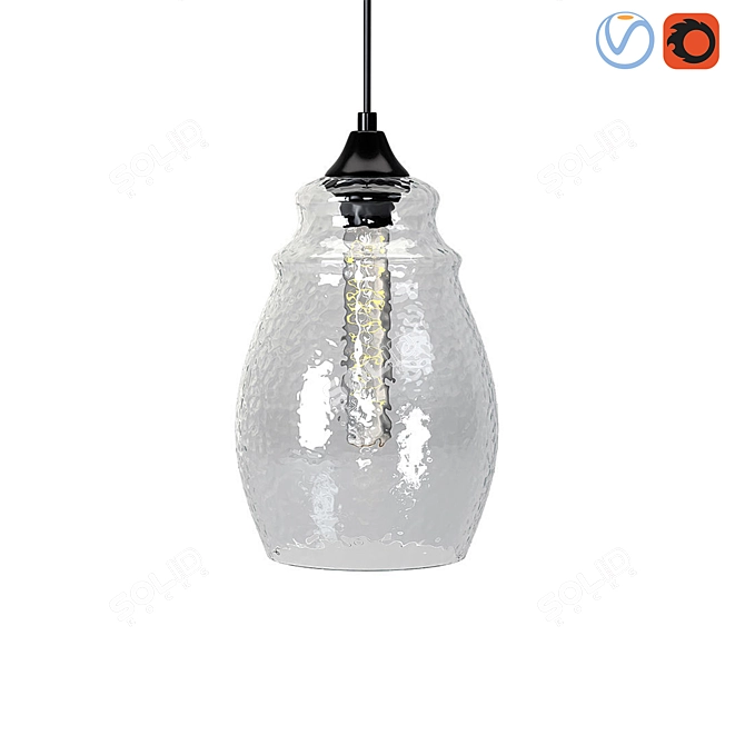 Scandi-Style 3D Ceiling Lamps 3D model image 3