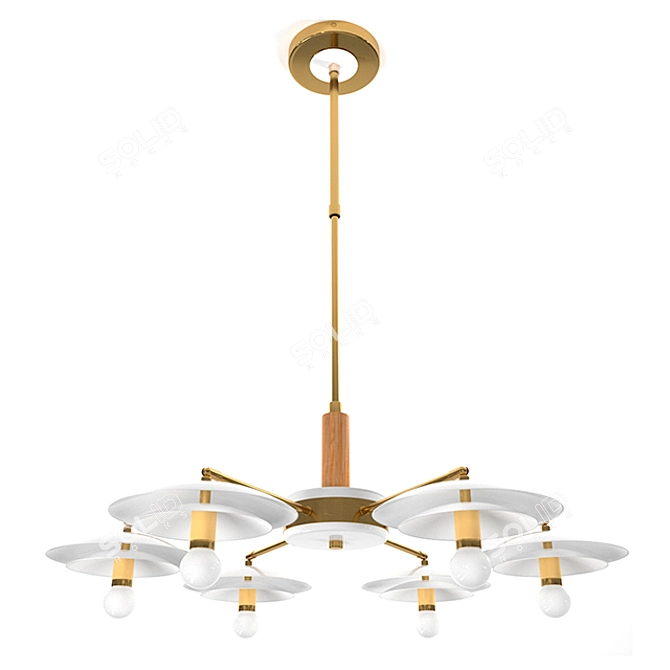 Gwenda Swing Lights Chandelier 3D model image 1